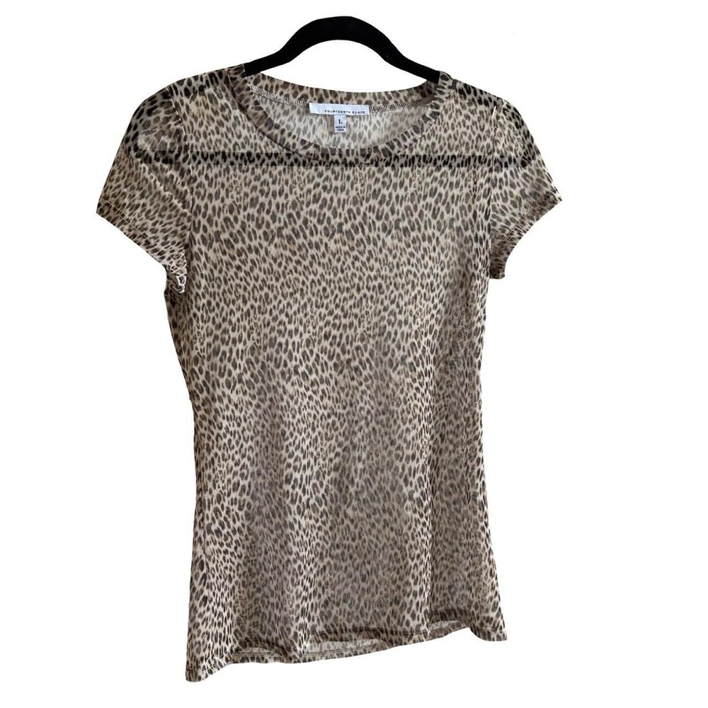 Mesh Leopard Top